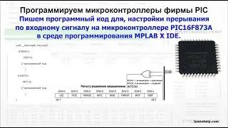 Урок №4. Настраиваем прерывание по входному сигналу на микроконтроллере PIC16F873A.