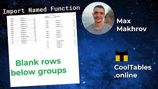 How to install named functions to your Google Sheets → 🪅function for blank rows below each group