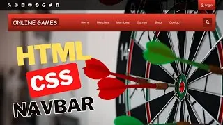How to make a Html Navigation bar || Navbar Html || Html and Css