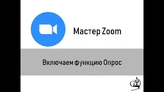 Мастер Zoom. Включаем функцию Опрос