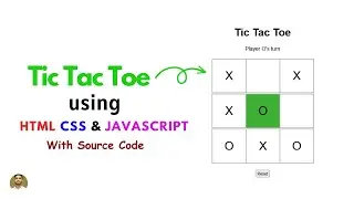 Tic Tac Toe using Html CSS JavaScript | Tic Tac Toe JavaScript