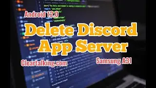 How can you delete a server in Discord App? 