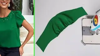 Simple easy way to cut and stitch sleeve designs for women's blouses | Amazing sewing hacks.