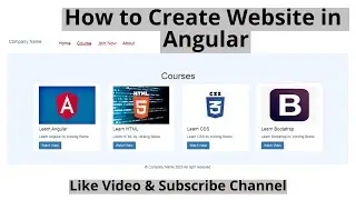 how to create responsive website in angular  | build your first angular website | Angular Tutorial