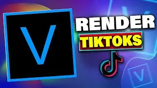 How To Render TikToks In Sony Vegas Pro (Vertical Video Settings)