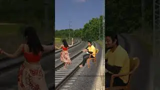 Funny train vfx girl dancing magic video | Kinemaster editing | Ayan mechanic