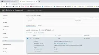 Successful and simple VAMI Update from VMware vSphere 7 0.0b to 7.0.0c