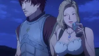 The man's wife was brutally murdered by an evil dragon, from then on he became a dragon slayer.