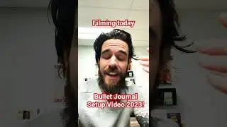 Filming the 2023 Bullet Journal Setup video!!!