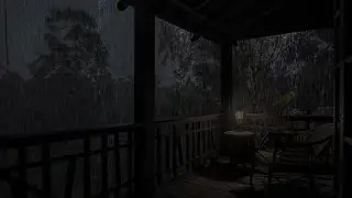 Rain on the balcony: dancing sounds on the roof