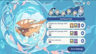 complete the challenge within 140s surfpiercer 6 genshin impact
