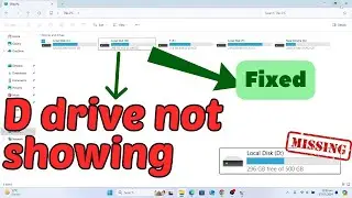 D Drive Not Showing in Windows | Fix D or E Drive Not Showing in Laptop or PC | Geek Help