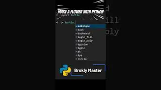 Creating a Beautiful Flower with Python 