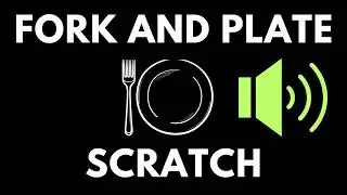 Fork Scratching Plate Sound For 1 Hour