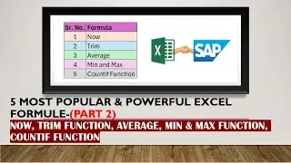 5 TOPMOST & POPULAR EXCEL FORMULAS IN HINDI#EXCEL FORMULAS