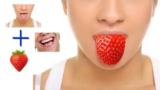 Strawberry Tongue Photoshop Manipulation | Photo Manipulation in Photoshop - Strawberry Tongue