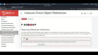 WebGoat 8 - Insecure Direct Object References   Observing Differences & Behaviors