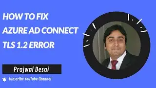 Fix Azure AD Connect TLS 1.2 Error