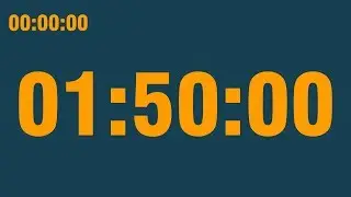 1 hour 50 minute timer (with end alarm, time elapsed and progress bar)