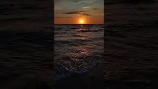 Красивый закат солнца🌥️ над морем🌊