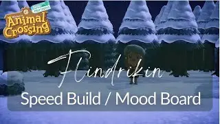 Animal Crossing New Horizons - First Winter Island Speed Build/Mood Board