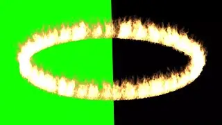 Green Screen Fire Circle (Black screen too!)