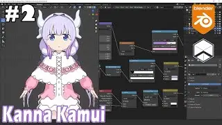 Kanna Kamui Part 2 - Blender Quick Anime Shading And Texture by Nhij Quang