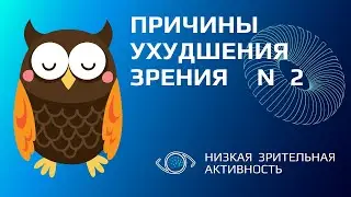 2я причина ухудшения зрения - низкая зрительная активность.