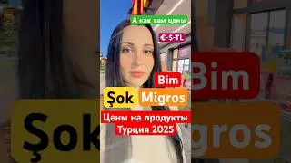 Цены на продукты в Турции 2025.Обзор цен на магазины в Турции 