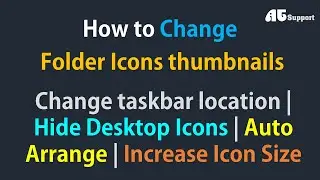 How to change Folder Icon | फोल्डर का icon कैसे बदलें | @ATSupport