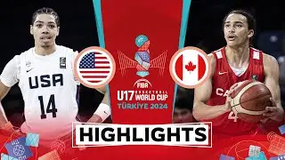 Quarter-Finals: USA 🇺🇸 vs Canada 🇨🇦 | Highlights | FIBA U17 Basketball World Cup 2024