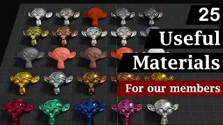 25 Useful Procedural Materials In Blender | Free For Our Members | March 2023