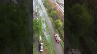 Обрыв провода на ул Кирова. Вдк
