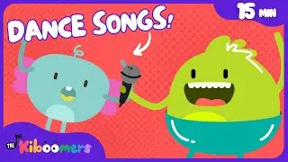 Floor Is Lava, Bear Hunt, Freeze Dance + More | 15min Dance Compilation | The Kiboomers Kids Songs