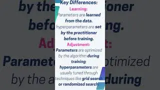 Parameters Vs. Hyperparameters in Machine Learning