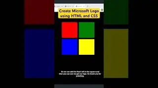 How to create Microsoft Logo using html and css 