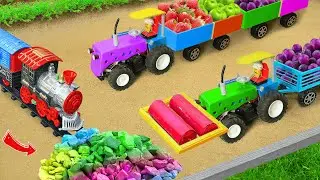 Diy tractor mini Bulldozer to making concrete road | Construction Vehicles, Road Roller