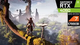 RTX 4060 + Ryzen 7 5700X3D - Horizon Zero Dawn - Benchmark 4K 1080p ULTRA