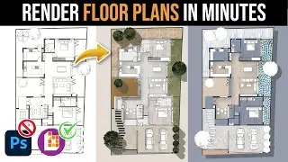 Render Floor plan in 2 Minutes | NO Photoshop or Illustrator | Bildigo 2025