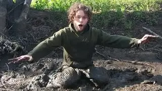 Jumping In Mud