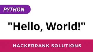 Python HackerRank Solutions: Say 