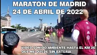 MARATÓN DE MADRID 24 DE ABRIL DE 2022