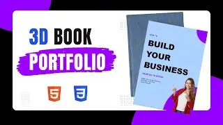 How To Create 3D Book Portfolio Design with HTML & CSS
