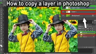 How to copy a layer in photoshop | Duplicate a layer in photoshop | PHOTOSHOP TUTORIAL CS6
