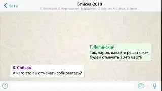 Вписка кандидатов ВЫБОРЫ 2018