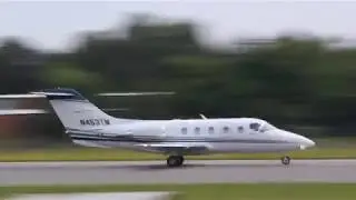 Travel Management Co Beechjet Take Off at Hickory Regional Airport  (5-20-18)