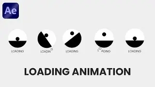 Loading Animation in Adobe After Effects - After Effects Tutorial - No Plugins.