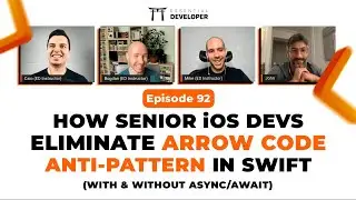 How senior iOS devs eliminate nested closures (arrow anti-pattern) in Swift | Live Dev Mentoring