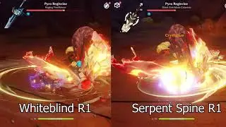 C0 Arataki Itto Weapon Comparison: R1 Whiteblind vs Serpent Spine