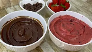 DOIS RECHEIOS PARA BOMBAR SUA PÁSCOA - RECHEIO TRUFADO E MORANGO, SÓ COMBINAR E TERÁ VÁRIOS SABORES